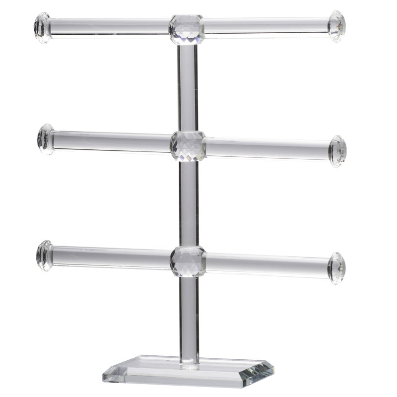 Mercer41 3Tier Glass Jewelry Stand & Reviews Wayfair